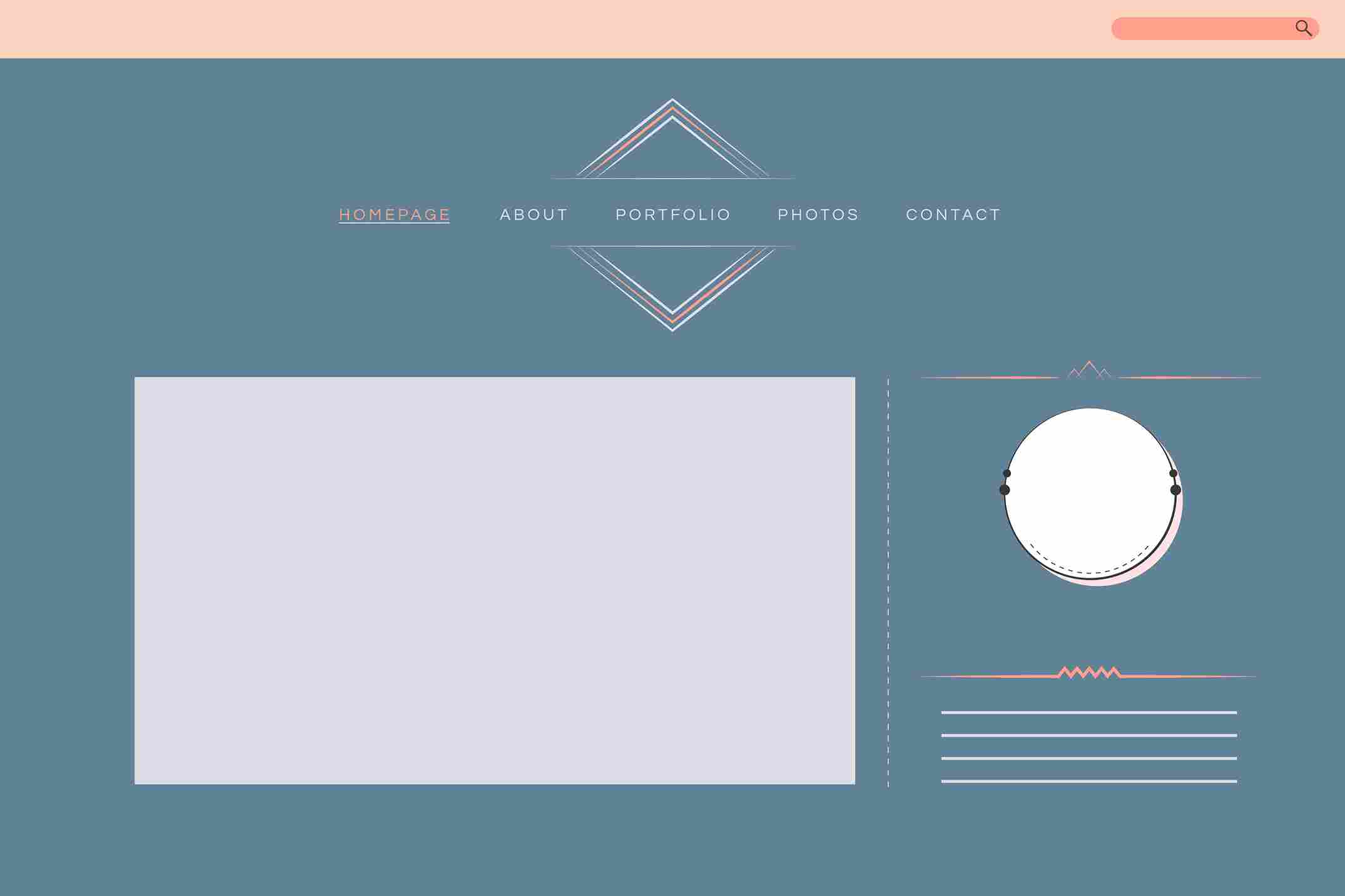 blank space on a website