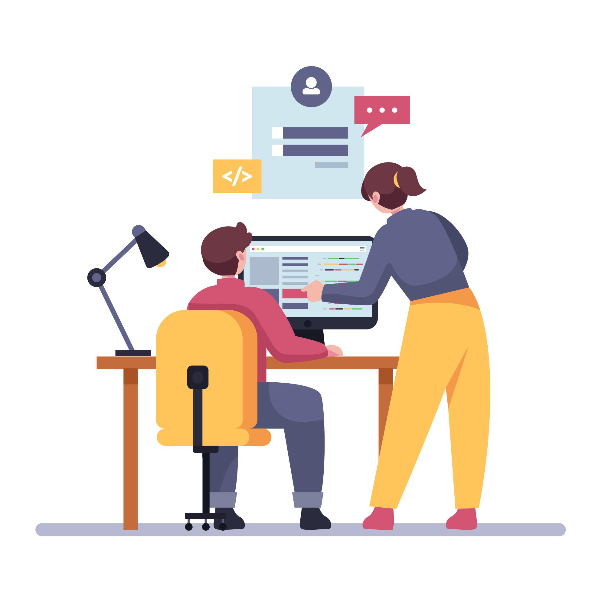 web developers usually work
